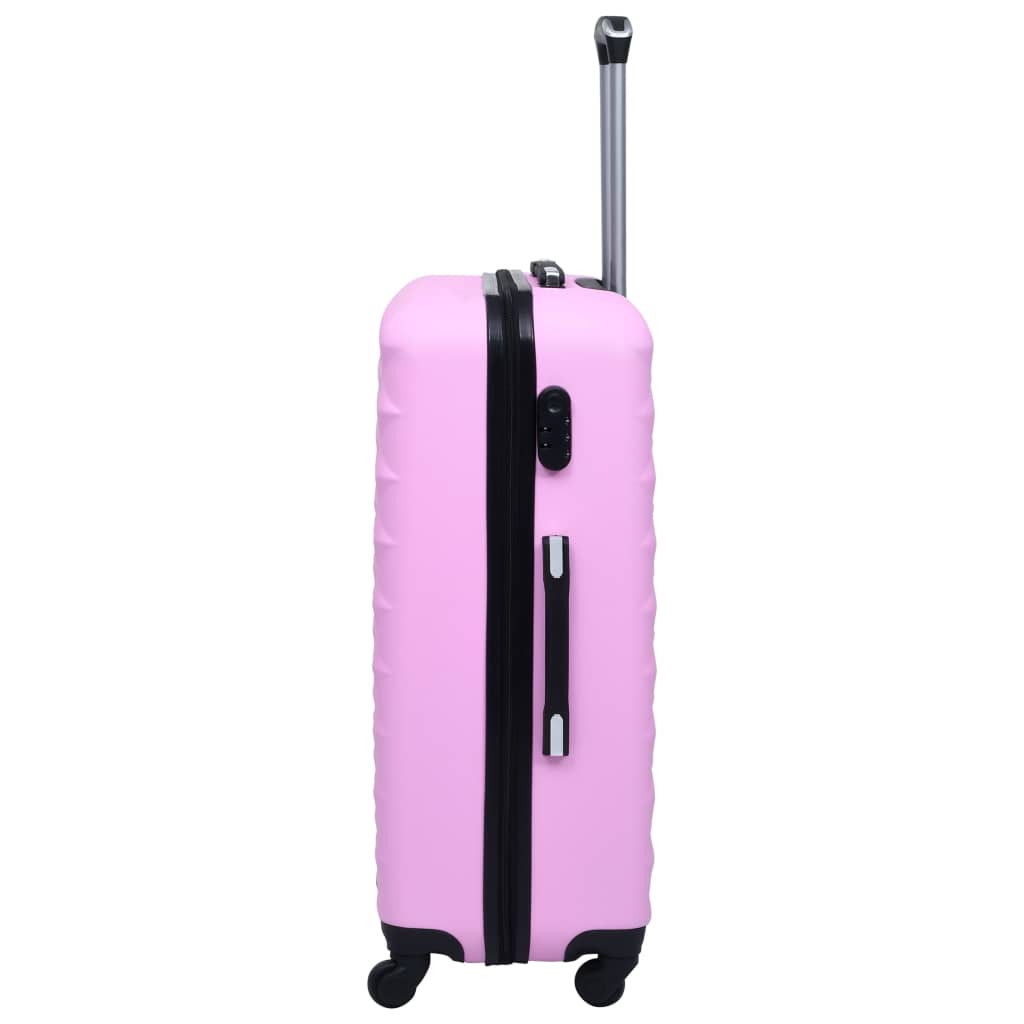 vidaXL kõvakattega kohver 2 tk roosa ABS