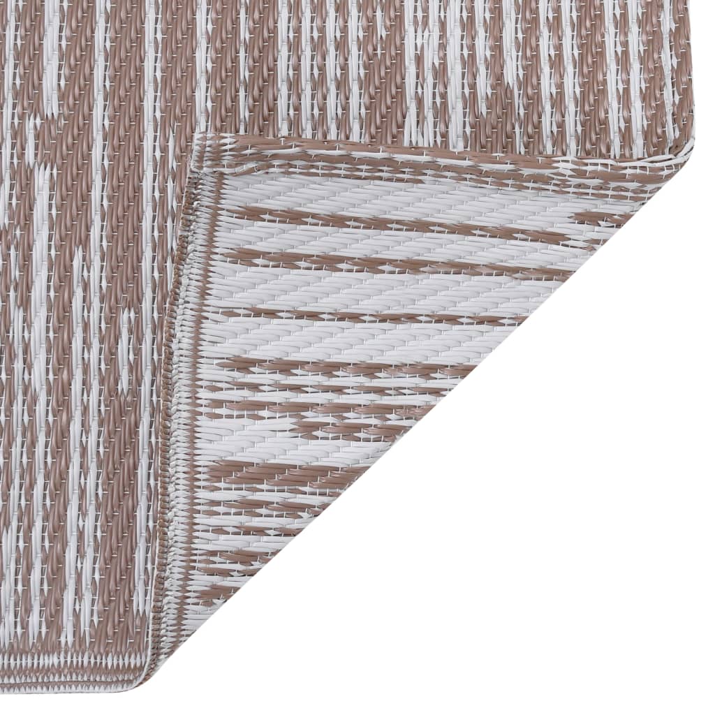 vidaXL õuevaip, pruun, 80 x 150 cm, PP