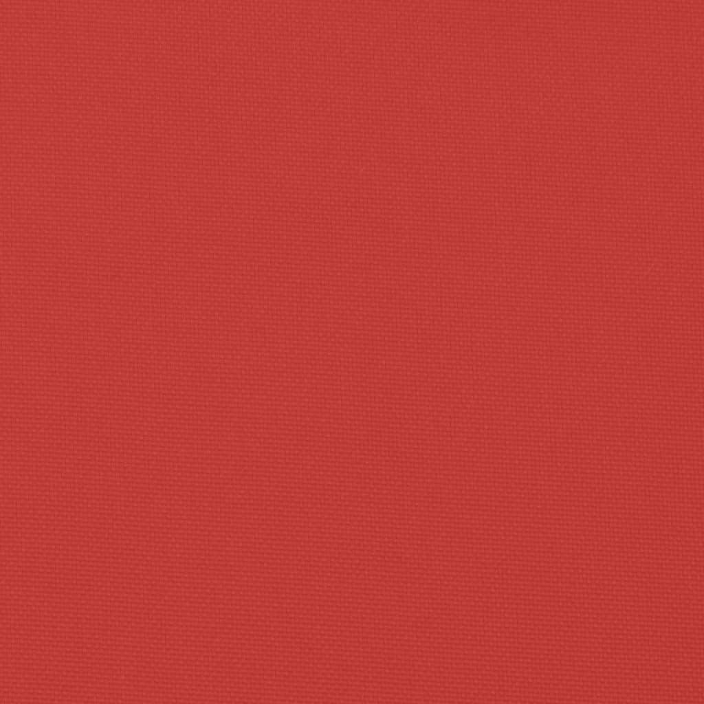 vidaXL aiatooli istmepadjad 4 tk, punane, 50 x 50 x 3 cm, kangas