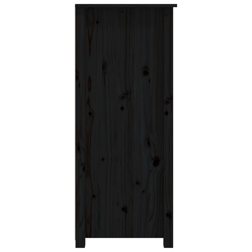 vidaXL puhvetkapp, must, 83 x 41,5 x 100 cm, männipuit