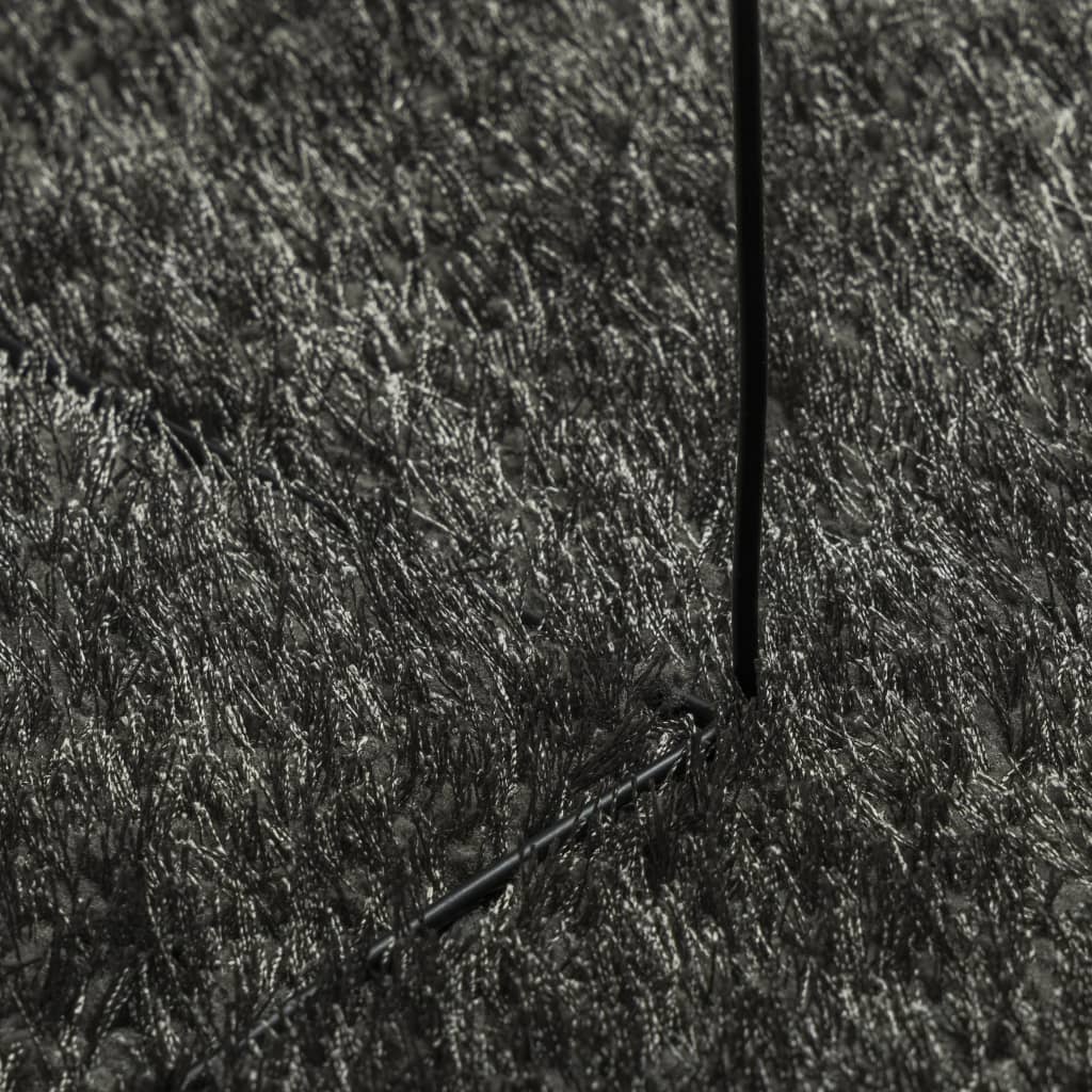 vidaXL vaip "ISTAN", kõrge narmaga, läikiv, antratsiithall, 100x200 cm