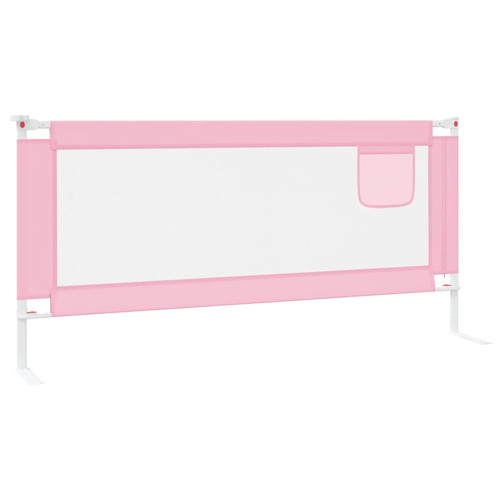 vidaXL voodipiire väikelapse voodile, roosa, 200 x 25 cm, kangas