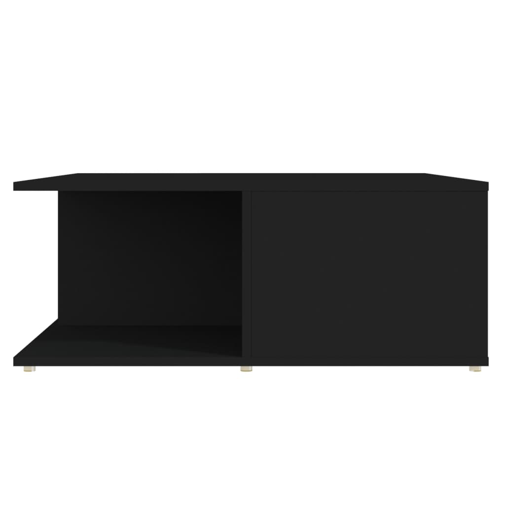vidaXL kohvilaud, must, 80 x 80 x 31 cm, puitlaastplaat