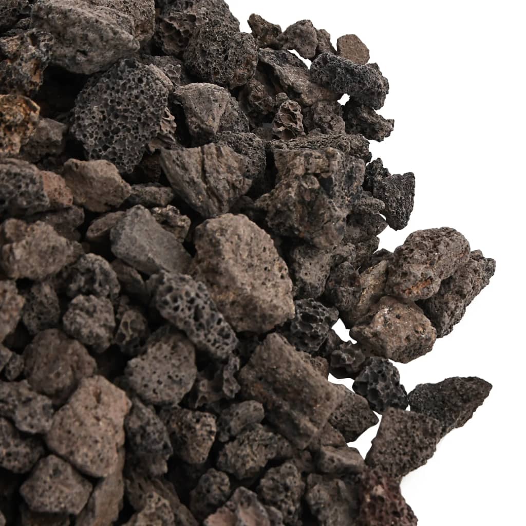 vidaXL vulkaanilised kivimid 10 kg, must, 1-2 cm