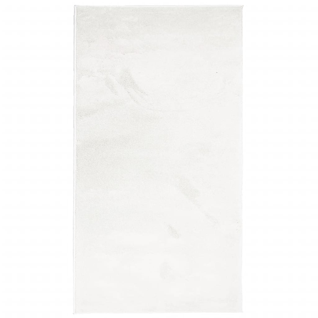 vidaXL vaip "OVIEDO" lühikese narmaga, kreemjas, 60 x 110 cm