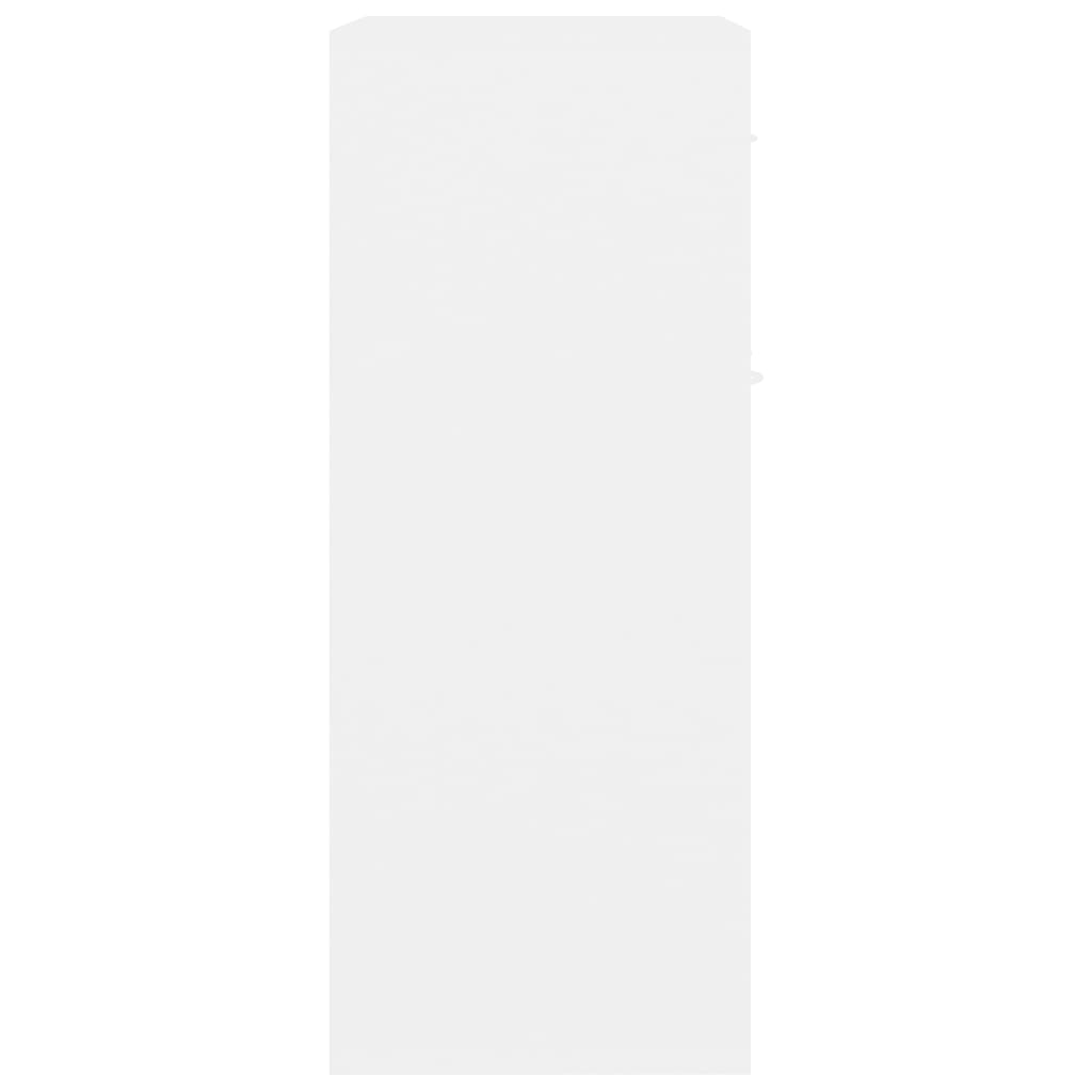 vidaXL puhvetkapp, valge, 60 x 30 x 75, cm puitlaastplaat