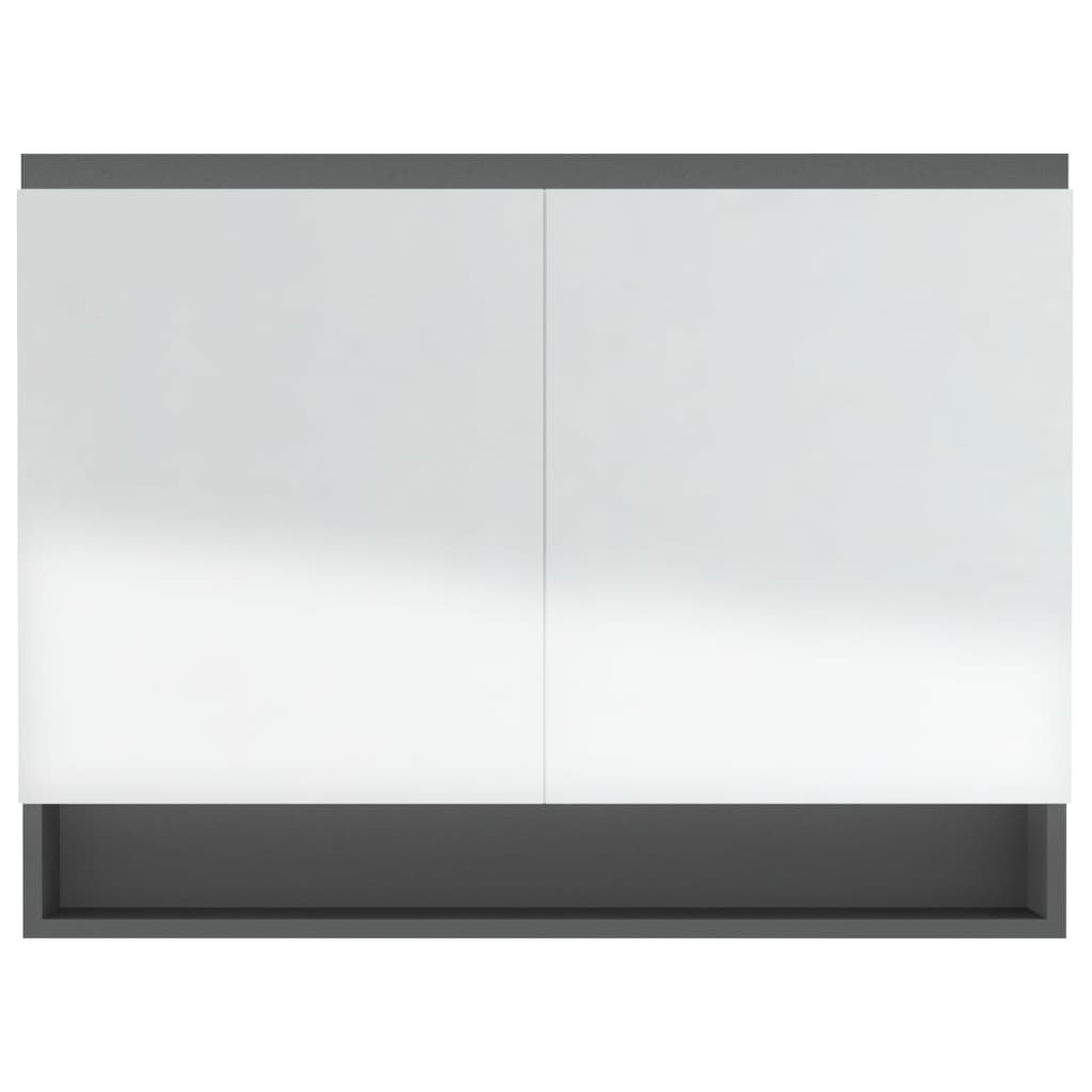 vidaXL vannitoa peegelkapp, 80 x 15 x 60 cm, MDF, hall