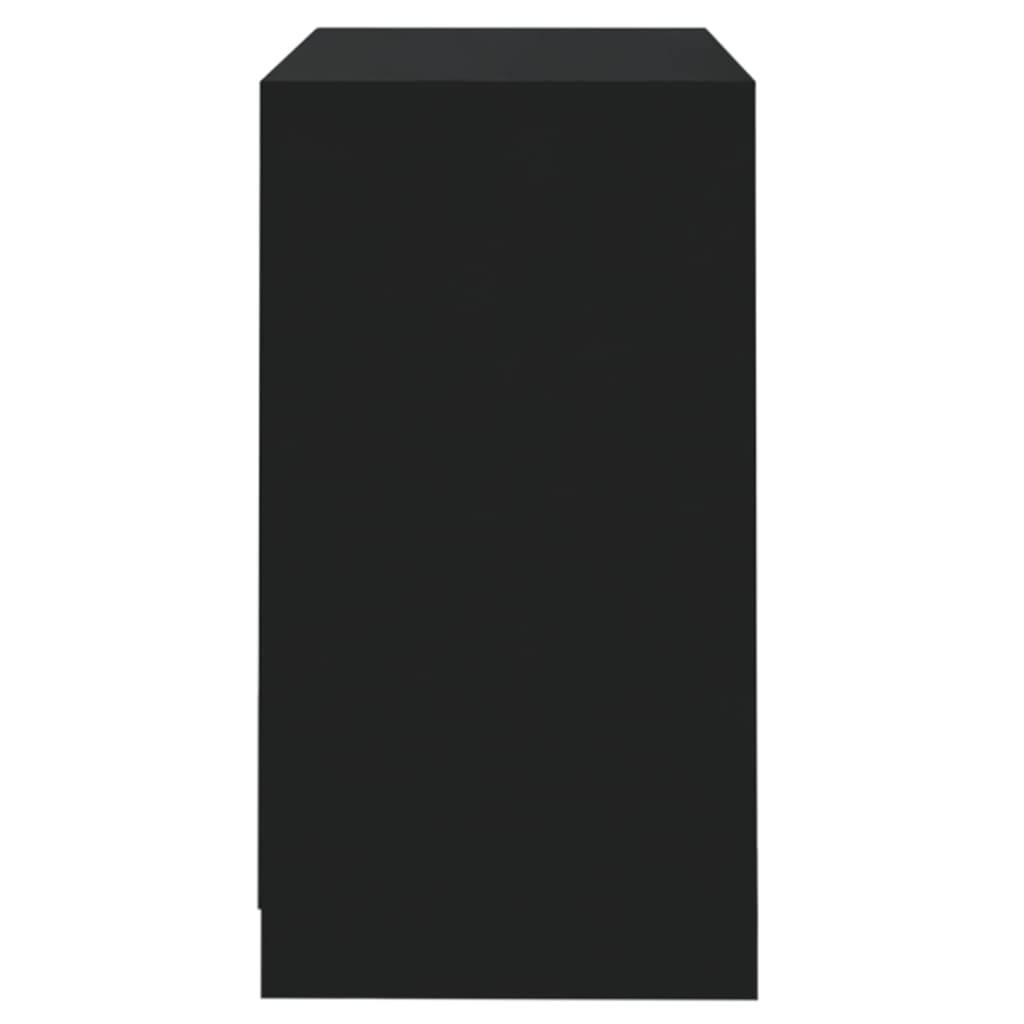 vidaXL puhvetkapp, must, 70x41x75 cm, tehispuit