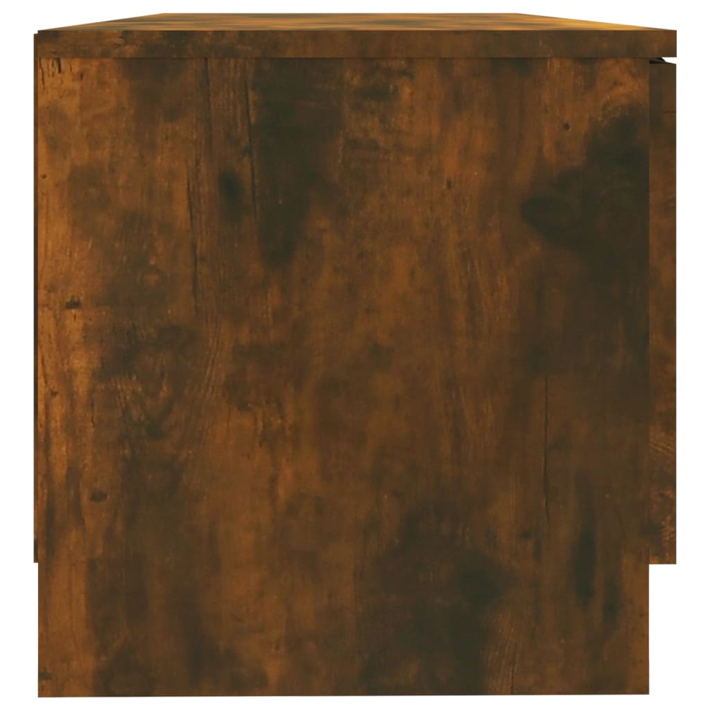 vidaXL telerikapp, suitsutatud tamm, 80 x 35 x 36,5 cm, tehispuit