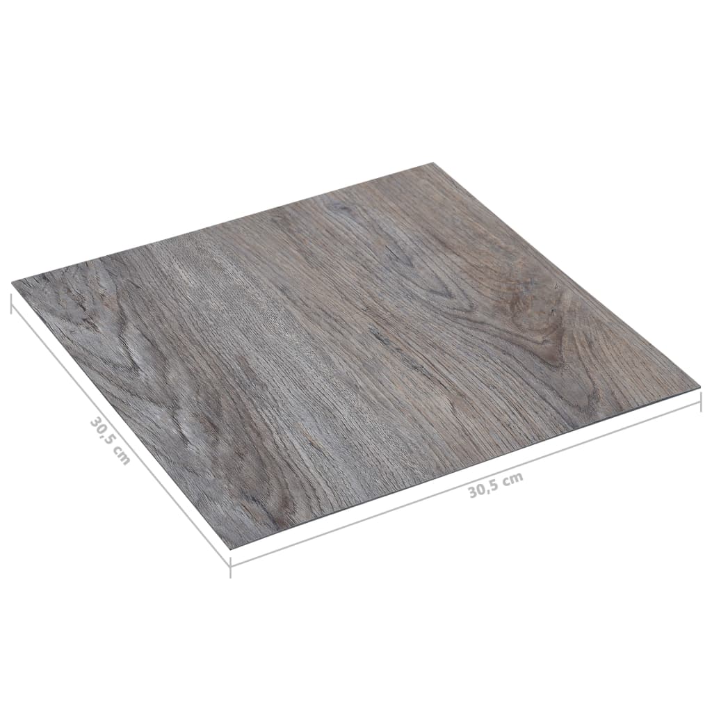 vidaXL iseliimuvad põrandaplaadid 5,11 m², PVC, helepruun
