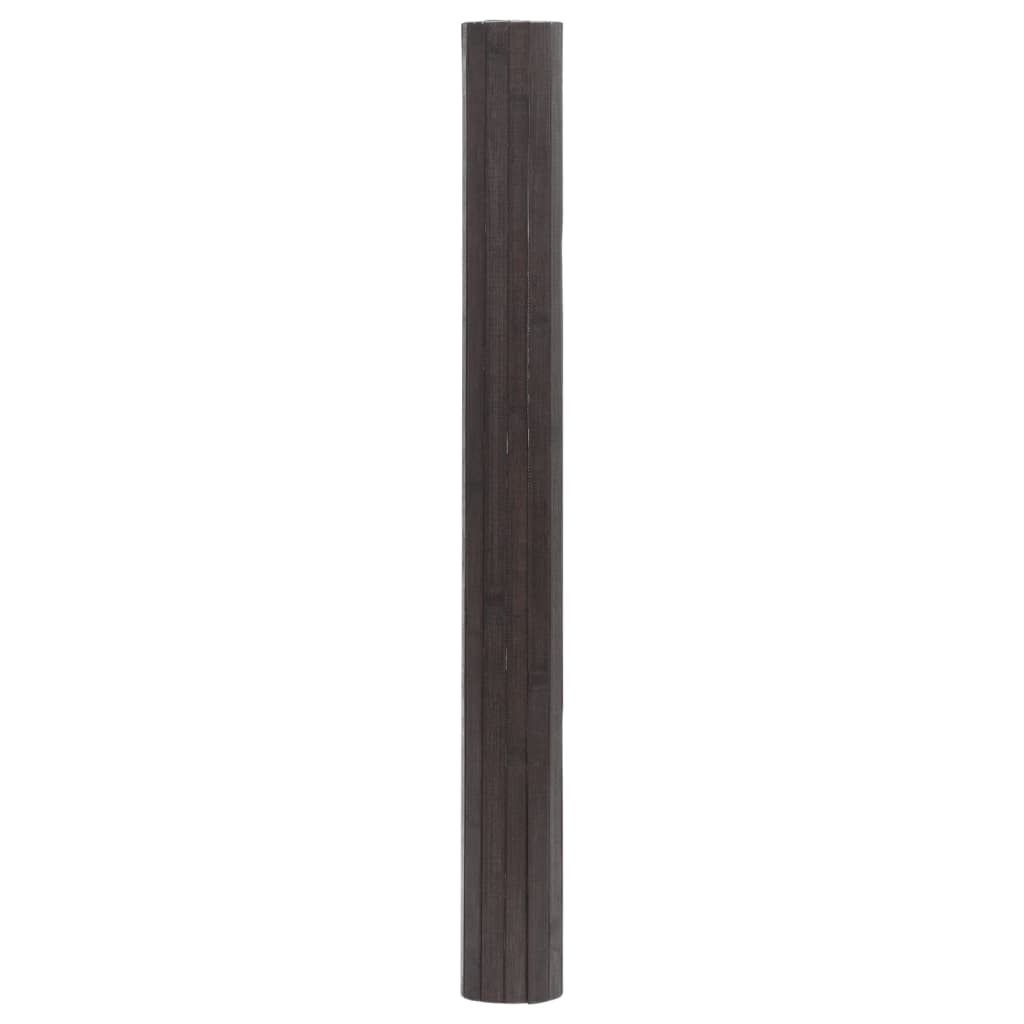 vidaXL vaip, ristkülikukujuline, tumepruun, 100 x 500 cm, bambus