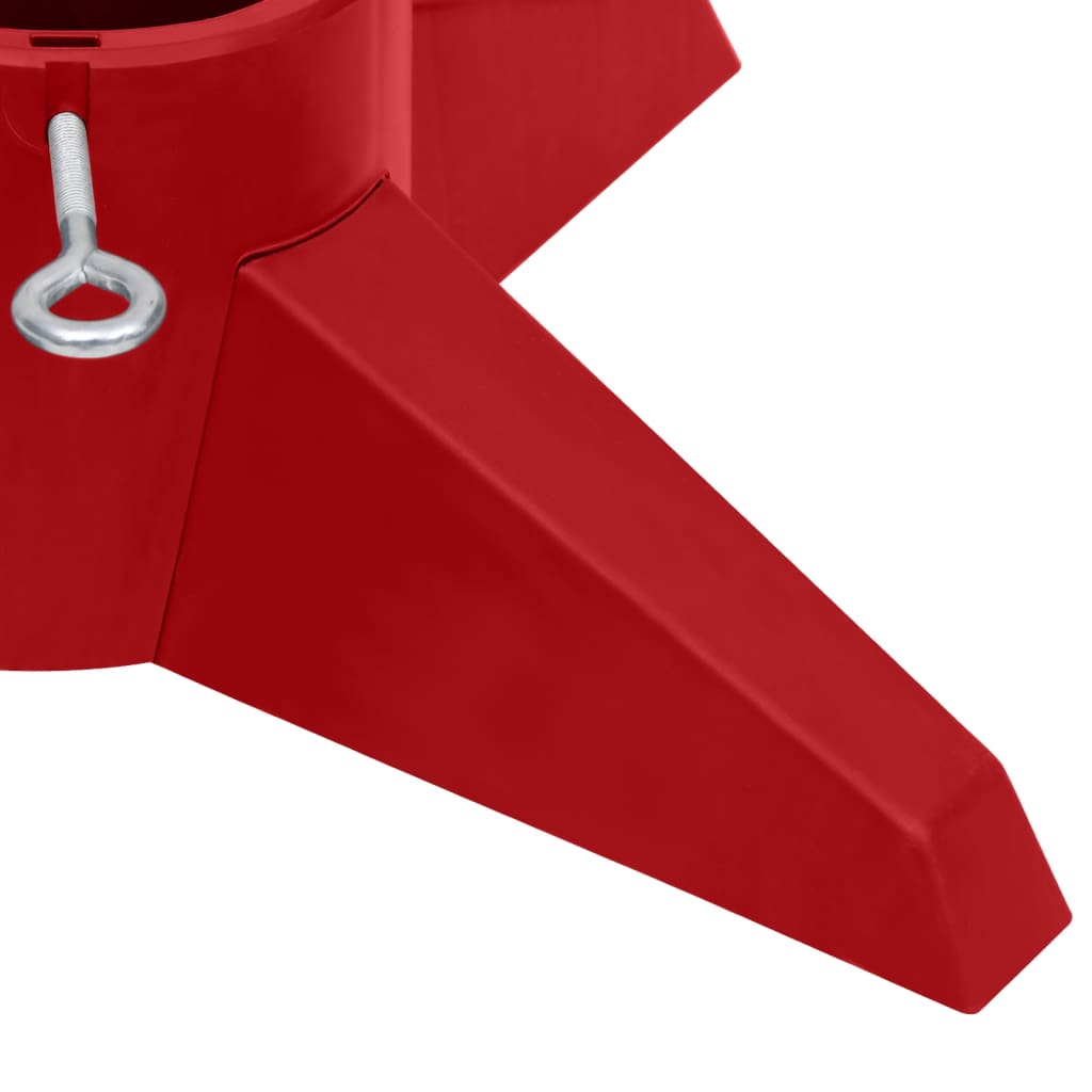vidaXL jõulukuuse alus, punane, 55.5x55.5x15 cm