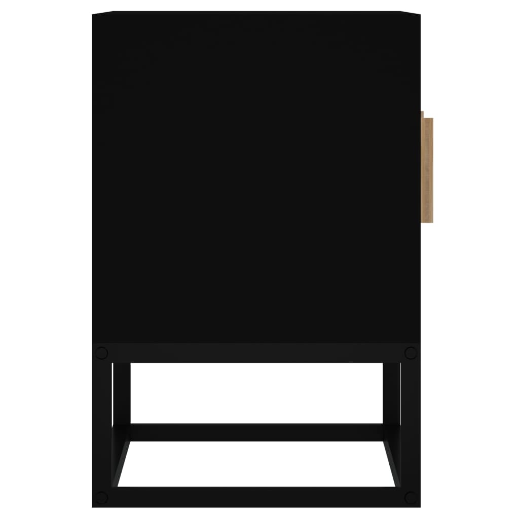 vidaXL telerikapp, must, 105 x 30 x 45 cm, tehispuit ja raud