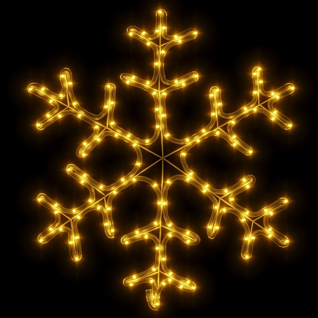 vidaXL lumehelbe figuur 144 LEDiga soe valge 59x59 cm