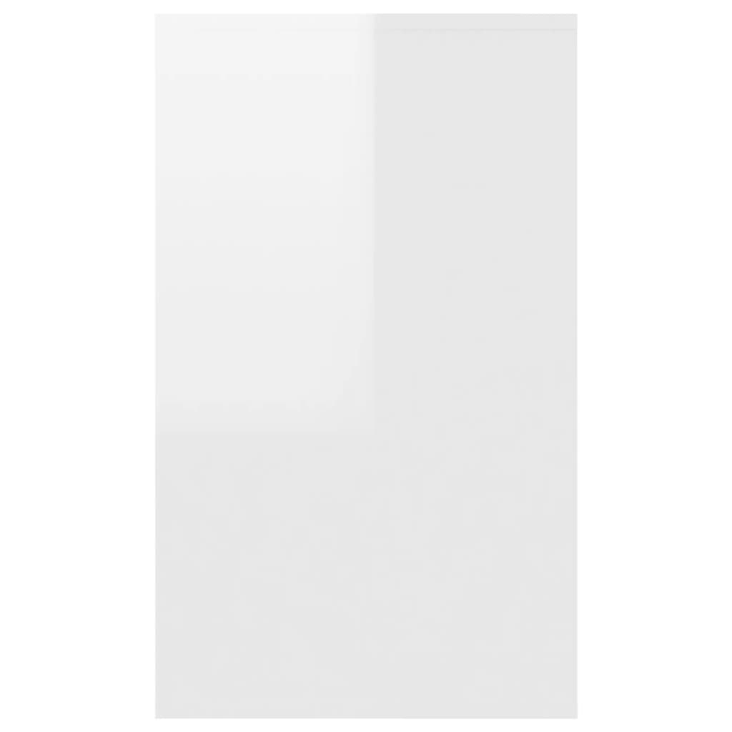vidaXL puhvetkapp 3 sahtliga, kõrgläikega valge, puitlaastplaat