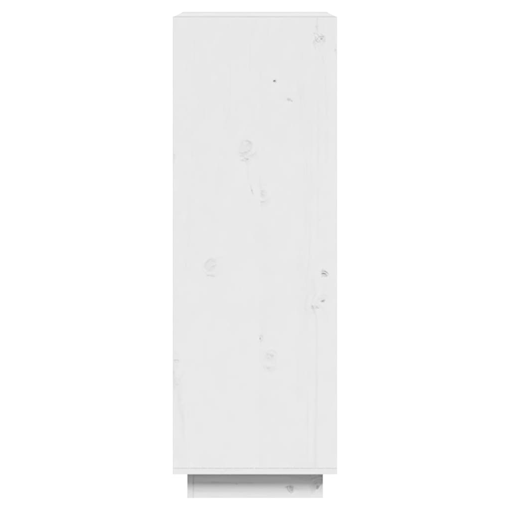 vidaXL raamaturiiul/ruumijagaja, valge, 60x35x103 cm, täismännipuit
