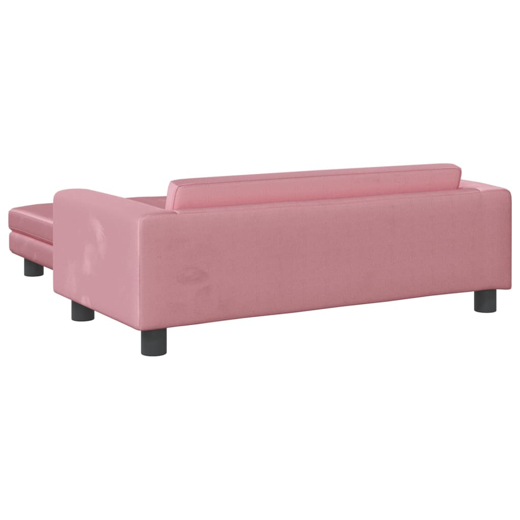 vidaXL koeravoodi laiendusega, roosa, 100 x 50 x 30 cm, samet