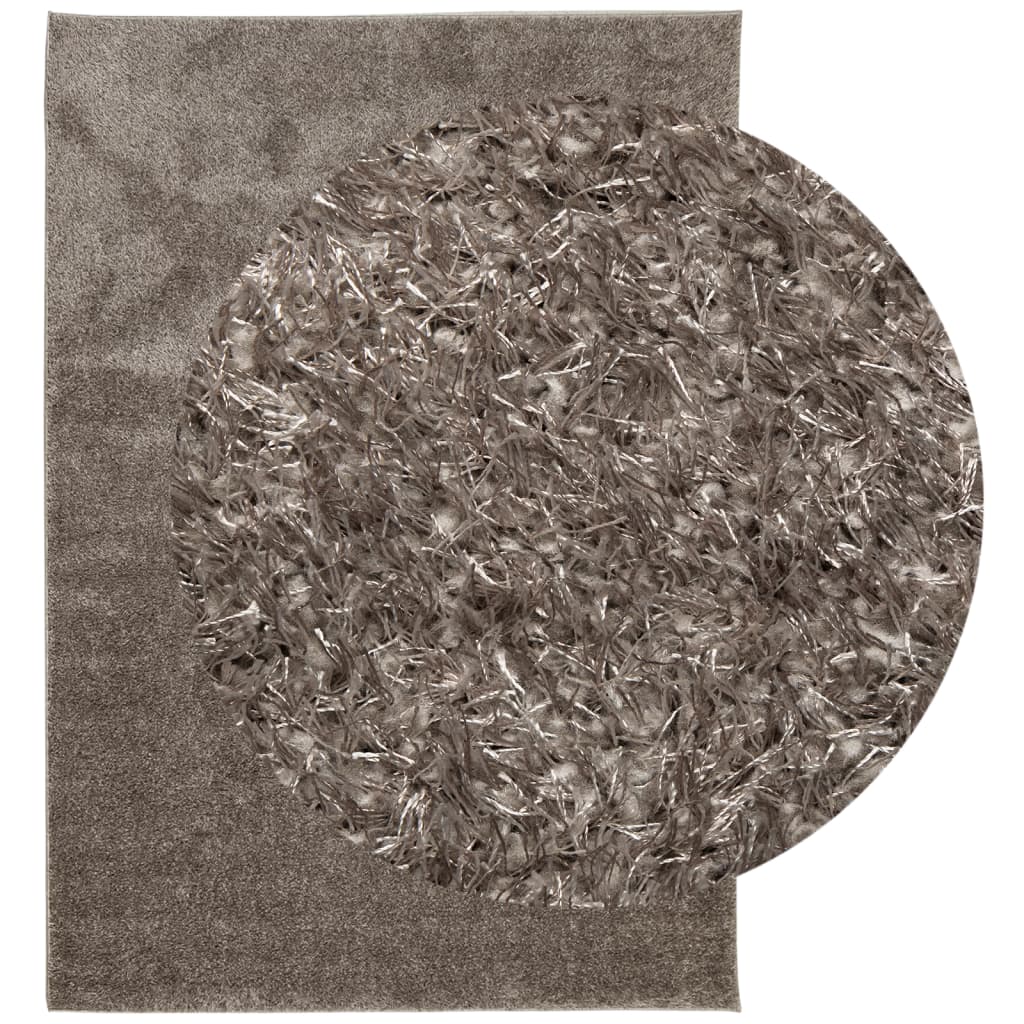 vidaXL vaip "ISTAN", kõrge narmaga, läikiv välimus, hall, 120x170 cm