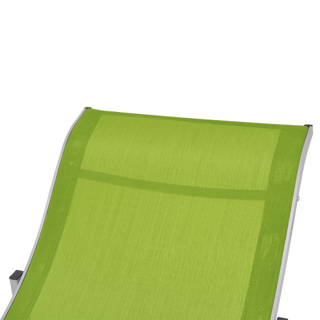 vidaXL kokkupandavad lamamistoolid, 2 tk, roheline, textilene-kangas