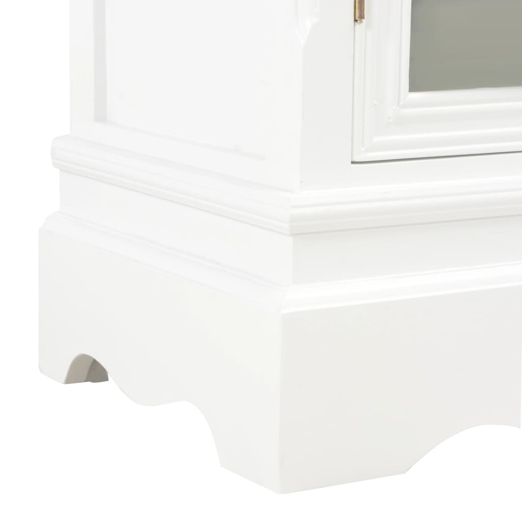 vidaXL puhvetkapp, valge, 70 x 28 x 70 cm, toekas männipuit