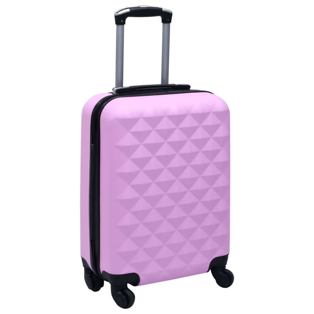 vidaXL kõvakattega kohver roosa ABS