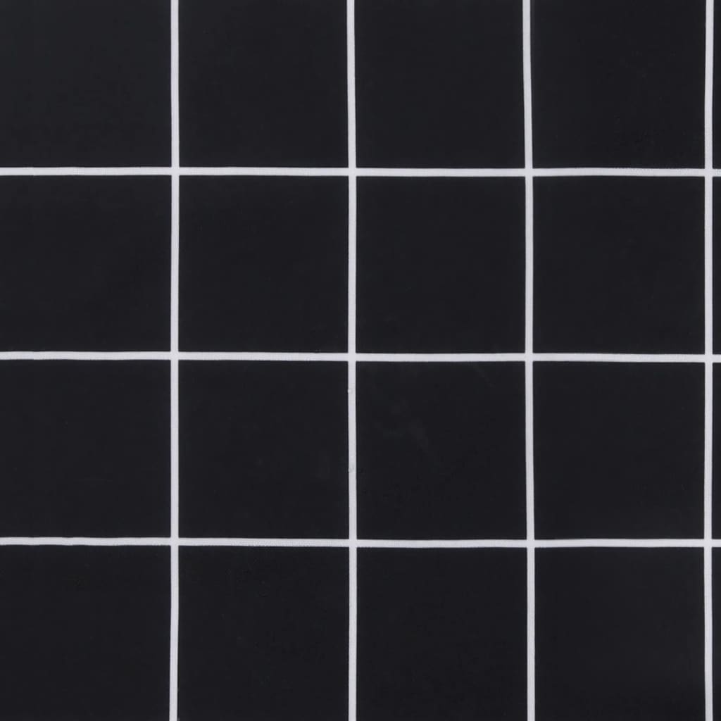 vidaXL euroaluse istmepadi, mustad ruudud, 50 x 50 x 12 cm, kangas