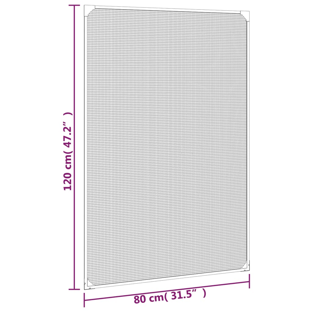 vidaXL magnetiga putukavõrk aknale, valge, 80 x 120 cm