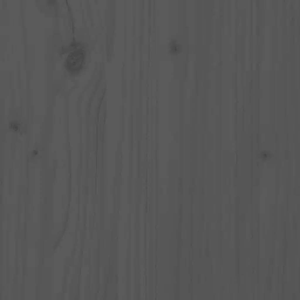 vidaXL väljatõmmatav päevavoodi, hall, 2 x (90x200) cm, männipuit