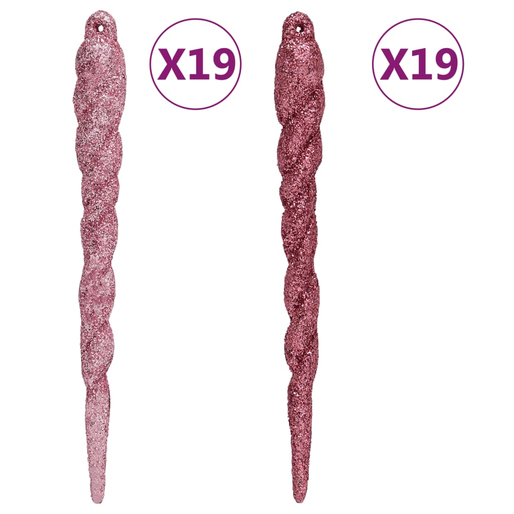 vidaXL 108-osaline jõulukuulide komplekt, valge ja roosa