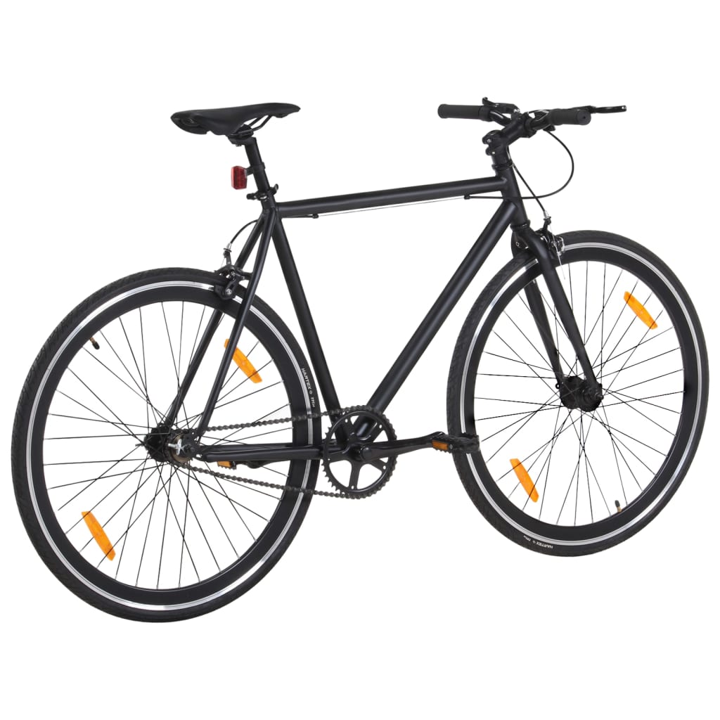 vidaXL ühekäiguline jalgratas, must, 700C 51 cm