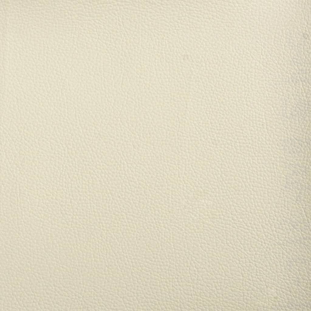 vidaXL jalapink, kreemjas, 60 x 50 x 41 cm, kunstnahk