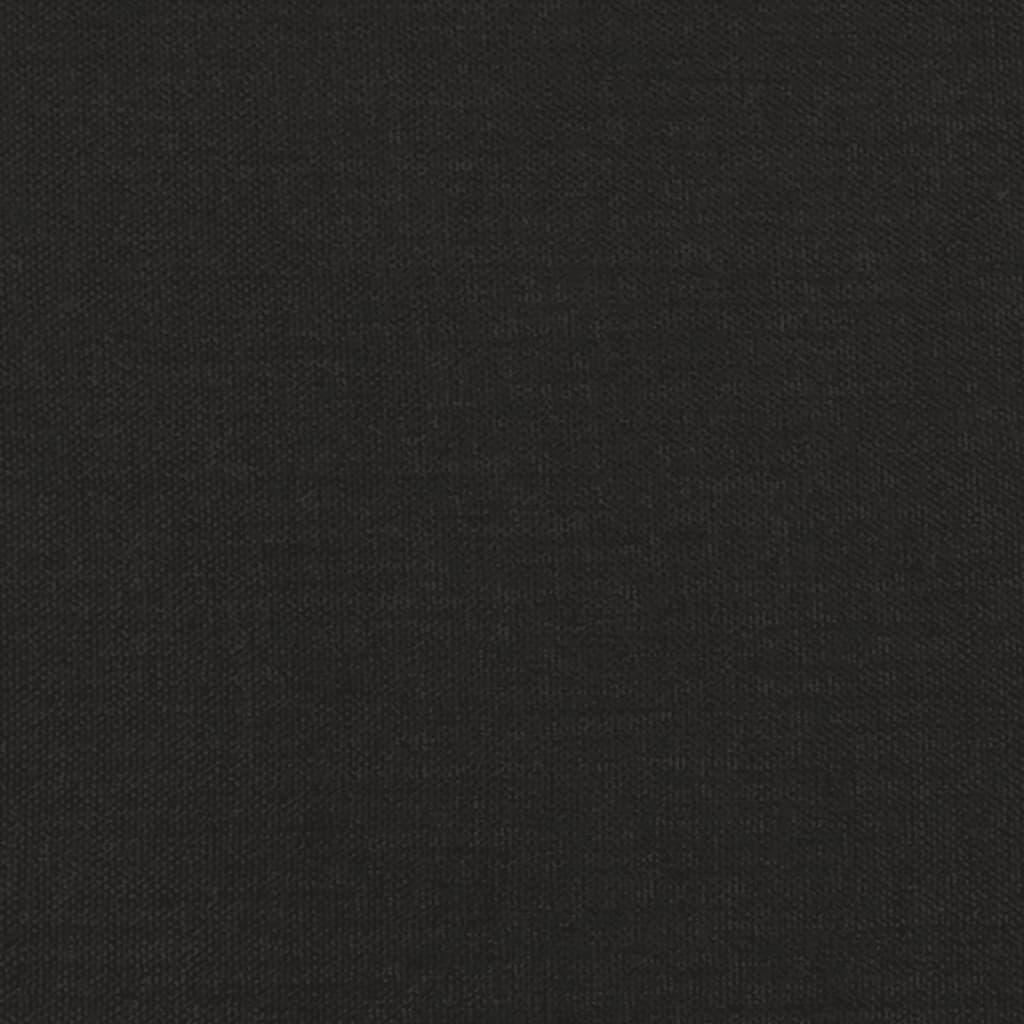 vidaXL jalapink, must, 45x29,5x35 cm, kangas ja kunstnahk