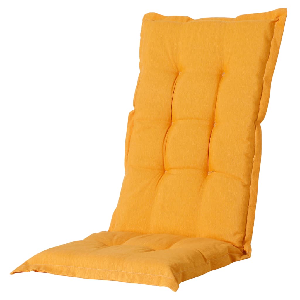 Madison kõrge seljatoega tooli istmepadi, 123x50 cm, kuldkollane