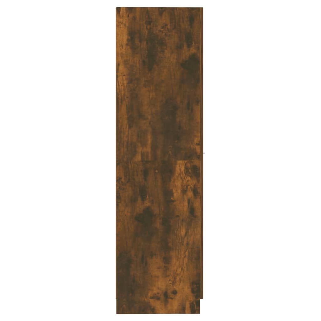 vidaXL sahtlitega kapp, suitsutatud tamm, 30x42,5x150 cm, tehispuit