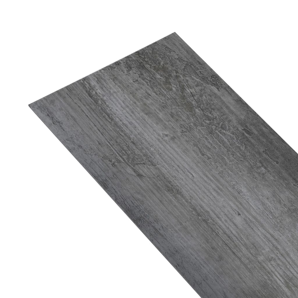 vidaXL mitte iseliimuvad PVC põrandalauad, 4,46 m² 3 mm PVC, säravhall