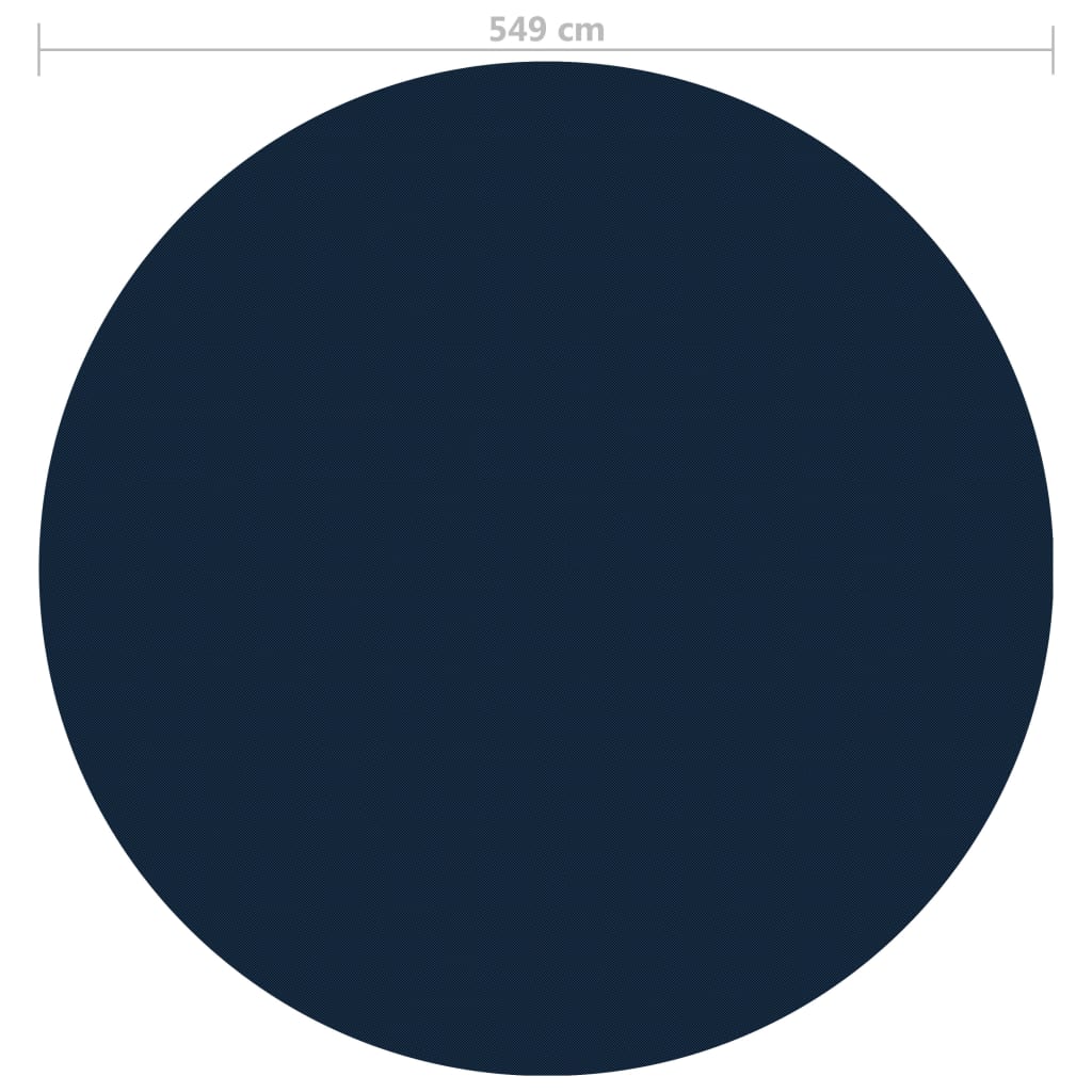 vidaXL ujuv PE ümmargune basseinikile, 549 cm, must ja sinine