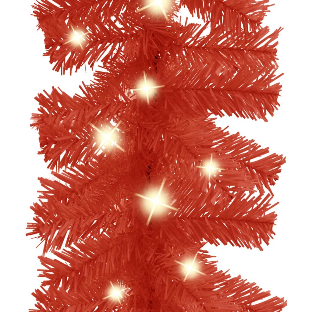 vidaXL jõuluvanik LED-tuledega, 5 m, punane