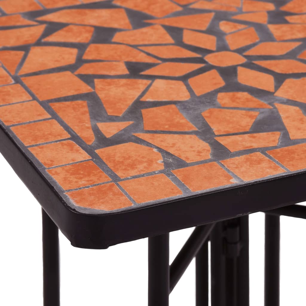 vidaXL mosaiikplaadiga laud, terrakota, keraamiline