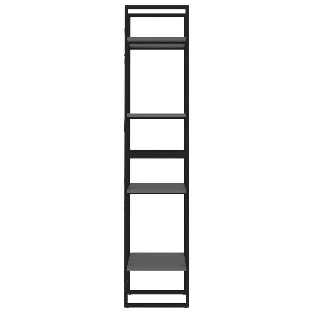 vidaXL 4-korruseline raamaturiiul, hall, 40x30x140 cm, puitlaastplaat
