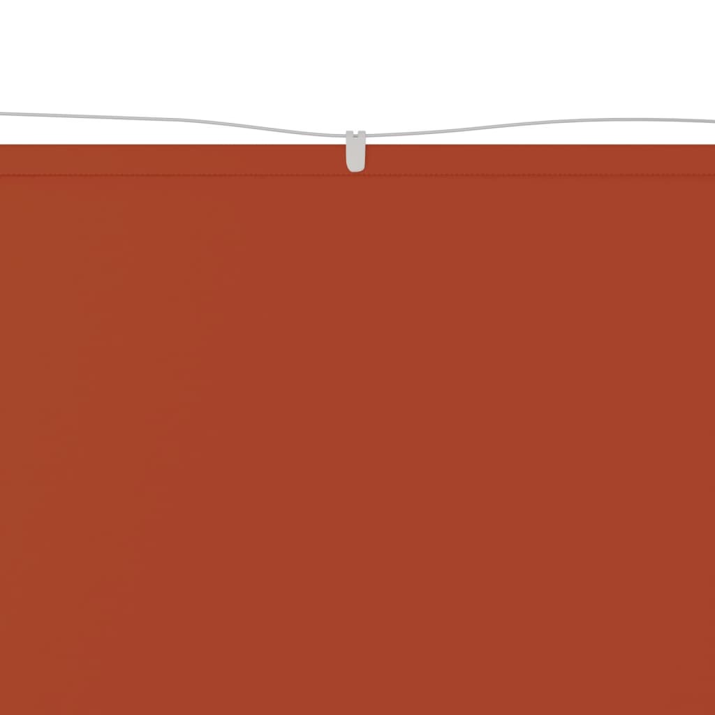 vidaXL vertikaalne varikatus, terrakota, 60 x 800 cm, Oxfordi kangas