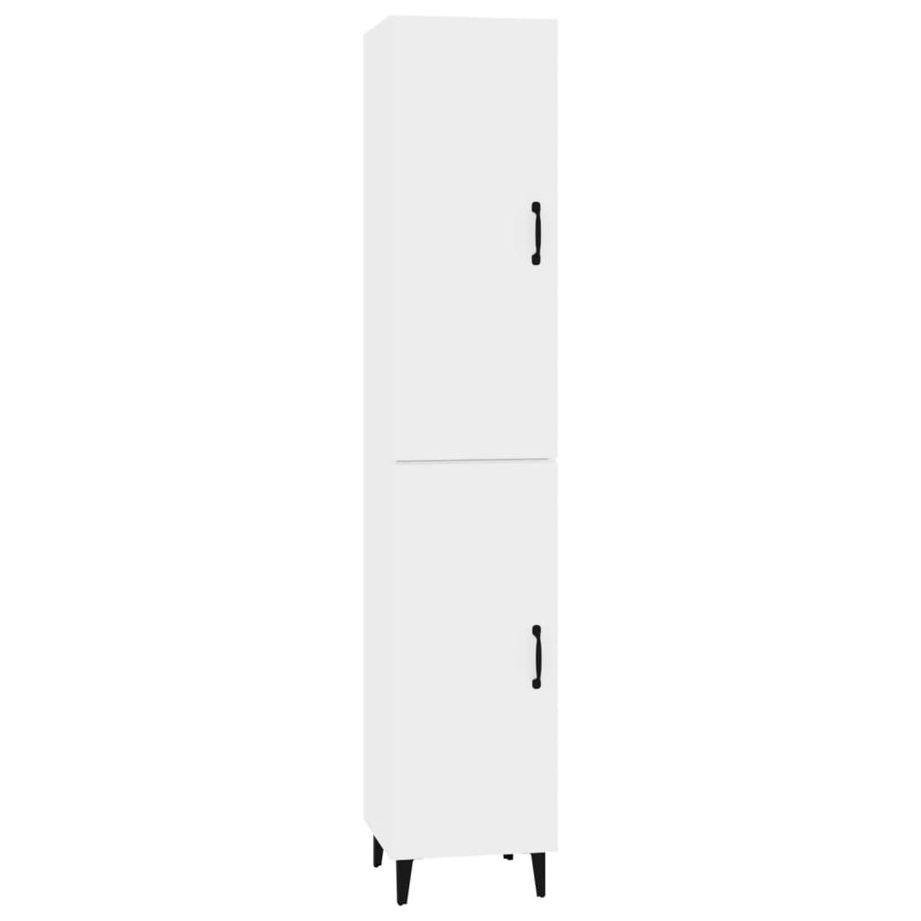 vidaXL kõrge kapp, valge, 35x34x180 cm, tehispuit