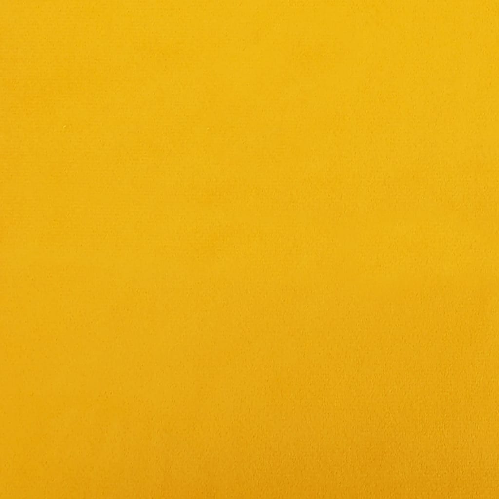 vidaXL jalapink, kollane, 78 x 56 x 32 cm, samet