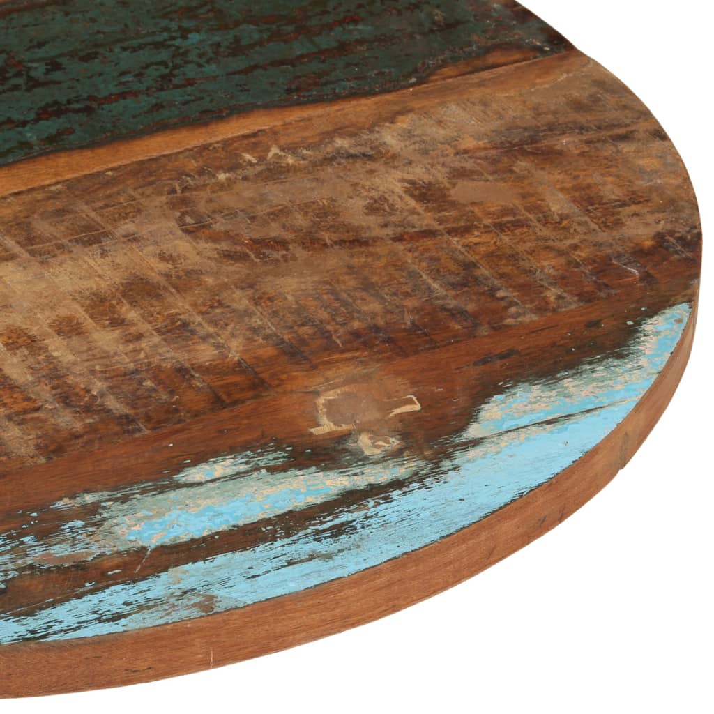 vidaXL ümmargune lauaplaat 70 cm 25–27 mm toekas taaskasutatud puit
