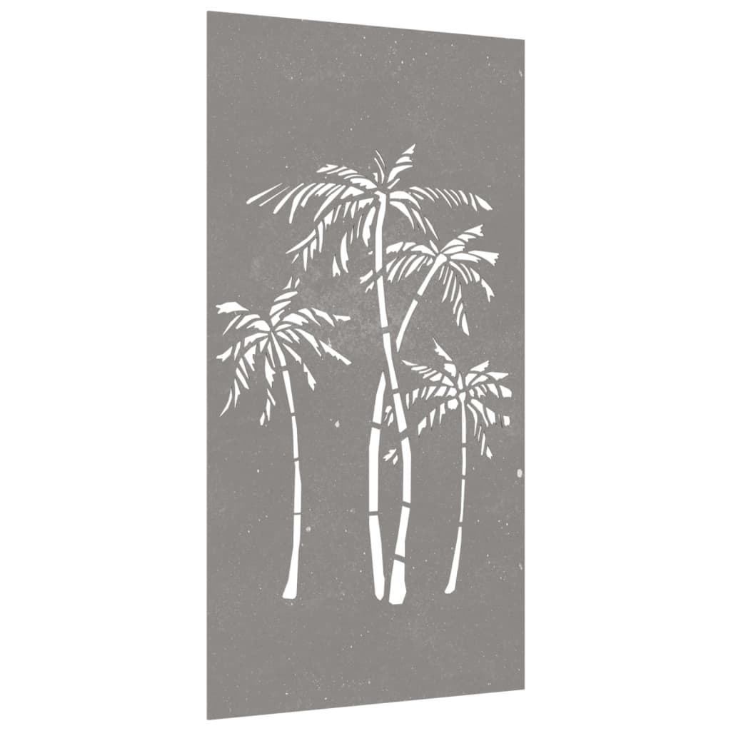 vidaXL aia seinakaunistus, 105x55 cm, Corteni teras, palmipuu disain