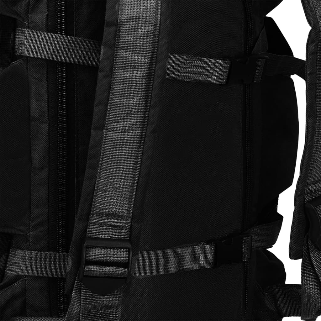 vidaXL kolm ühes armeestiilis riidest reisikott 90 l, kaitsevärvi