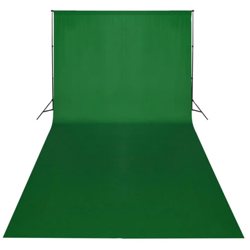 vidaXL puuvillane taust, roheline, 600 x 300 cm, taustprojektsiooniks