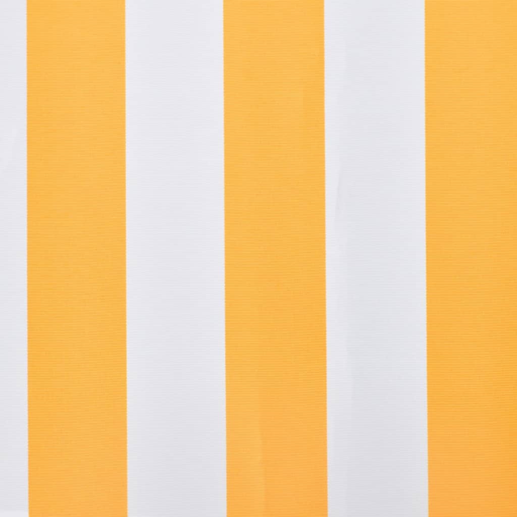 vidaXL varikatuse riie, oranž ja valge, 350 x 250 cm