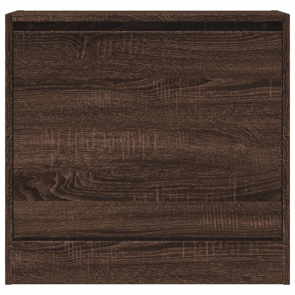 vidaXL jalatsikapp, pruun tamm, 60 x 21 x 57 cm, tehispuit