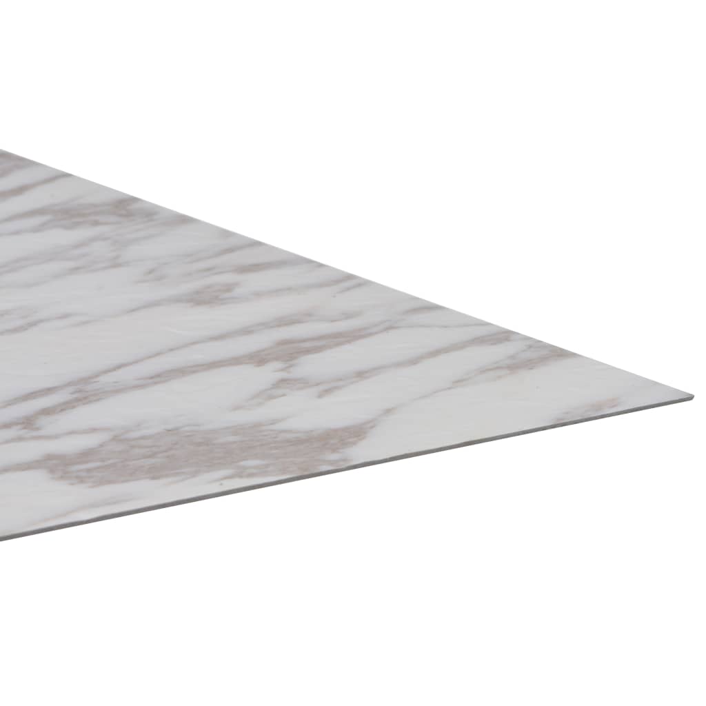 vidaXL iseliimuvad PVC-põrandalauad 5,11 m², valge marmor