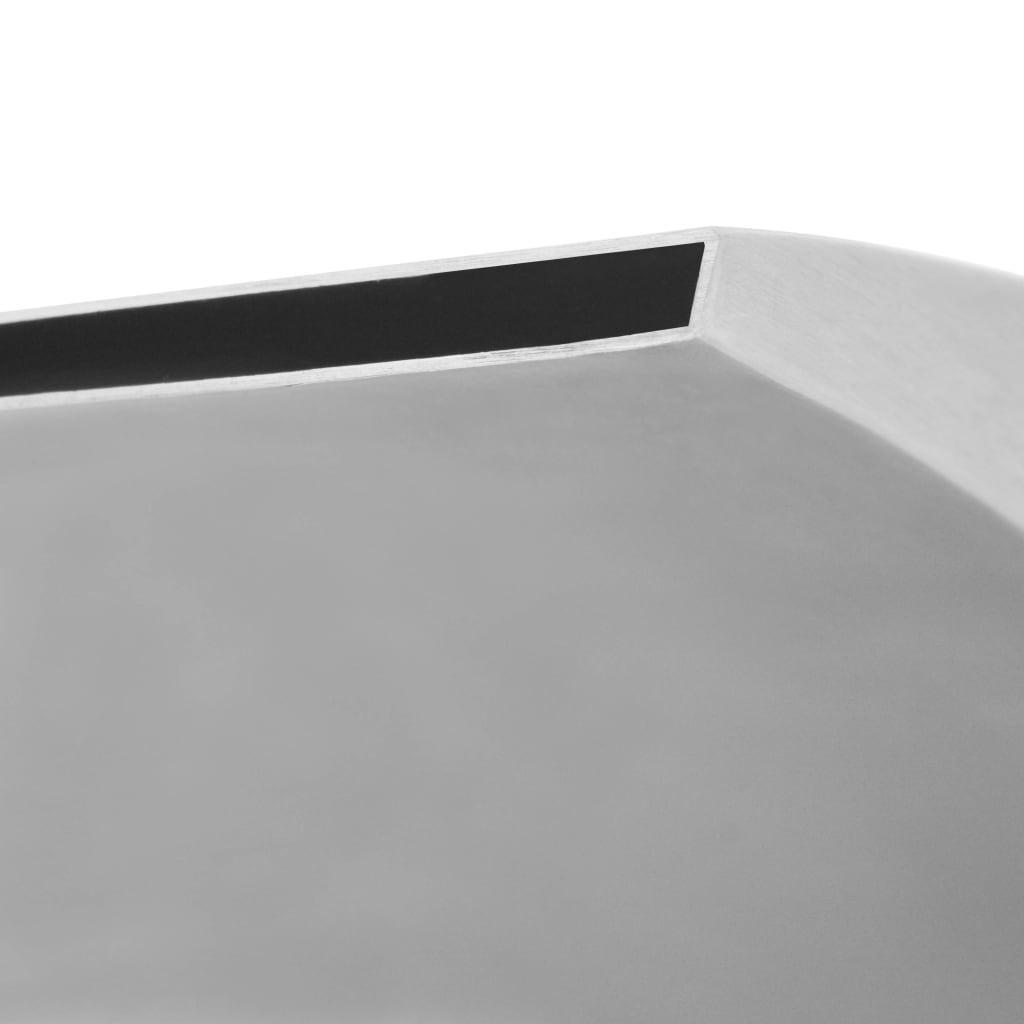 vidaXL roostevabast terasest purskkaev 30 x 9 x 26 cm, hõbedane